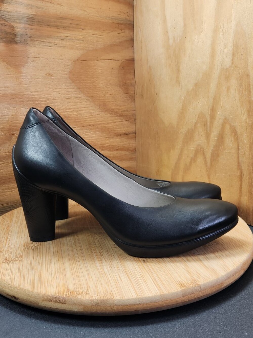 ECCO Sculptured 75 Womens Black High Heel Pumps Size 40 US 9-9.5